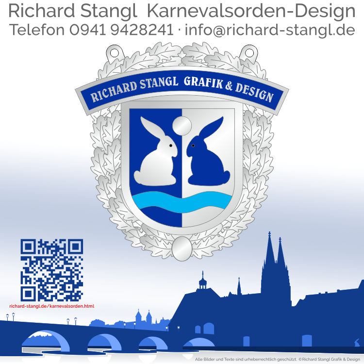 Faschingsorden Eichenlaub Silber Individueller Faschingsorden Eichenlaub Silber