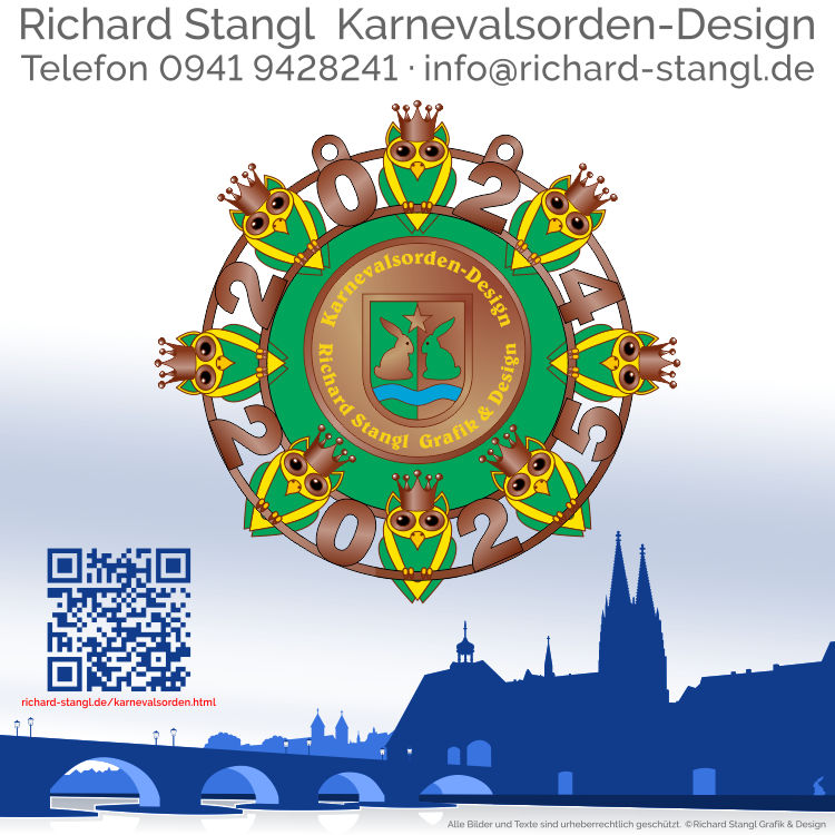 Faschingsorden Eulen Kupfer Individueller Faschingsorden Eulen Kupfer