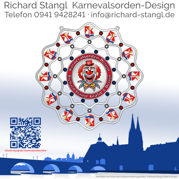 Faschingsorden Ornamente Similisteine Silber Individueller Faschingsorden Ornamente Similisteine Silber