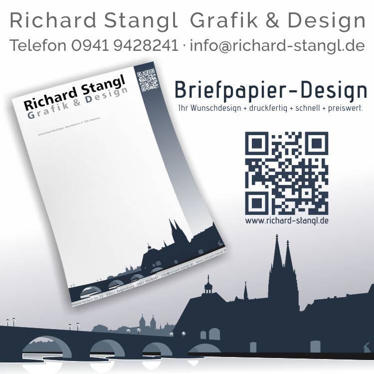 Richard Stangl Grafik und Design Angebot preiswertes Briefpapier-Design.