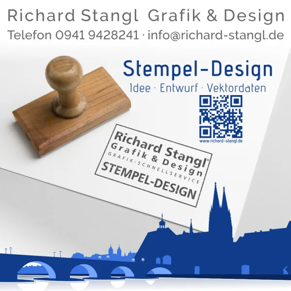 Richard Stangl Grafik und Design Angebot preiswertes Design von Stempeln. 1)