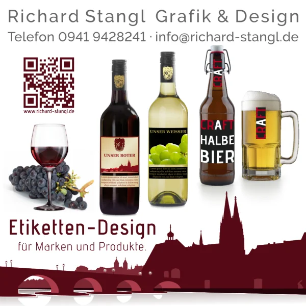 Richard Stangl Grafik und Design Angebot preiswertes Design von Etiketten.