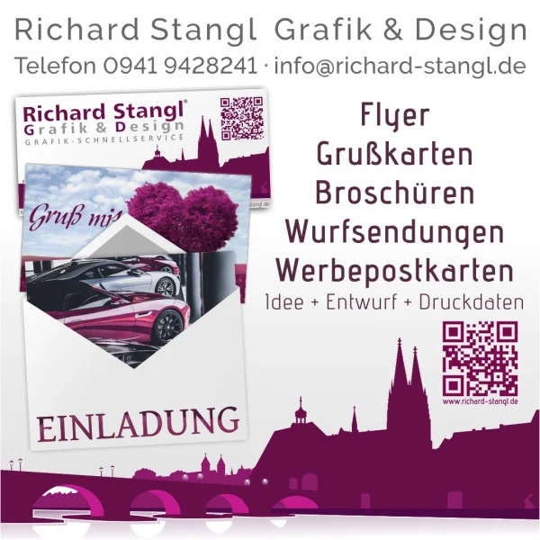 Richard Stangl Grafik und Design Angebot preiswertes Flyer-Design. 1)