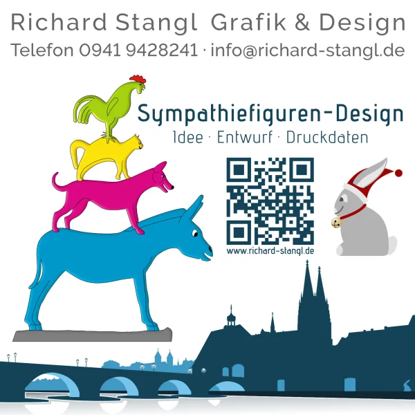 Richard Stangl Grafik und Design Angebot preiswertes Design von Sympathiefiguren. 1)