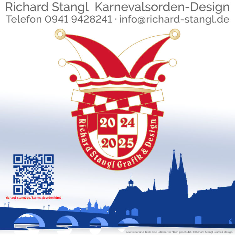 Individuelle Karnevalsorden Faschingsorden im Design Karnevalswappen