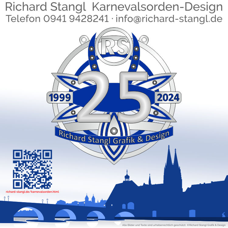 Karnevalsorden Bluete Individuelle Karnevalsorden silberne Bluete