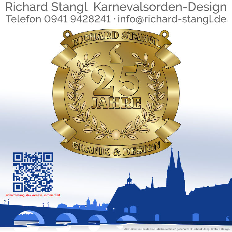 Karnevalsorden Altkupfer Individuelle Karnevalsorden goldener Lorbeerkranz