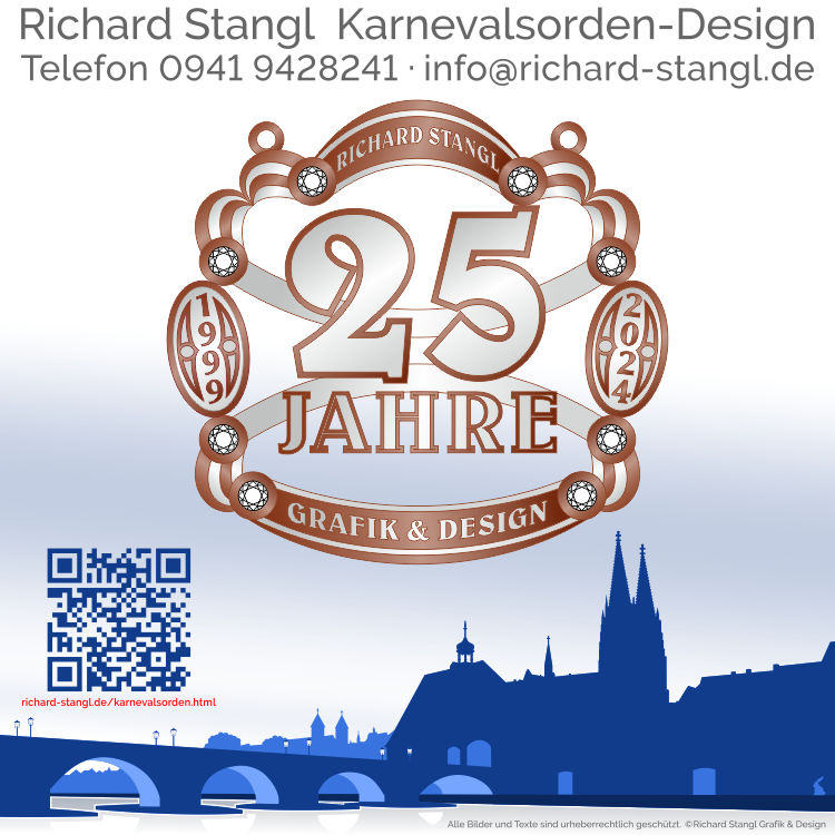 Karnevalsorden Altkupfer Jubilaeum 25 Individuelle Karnevalsorden Altkupfer Jubilaeum 25