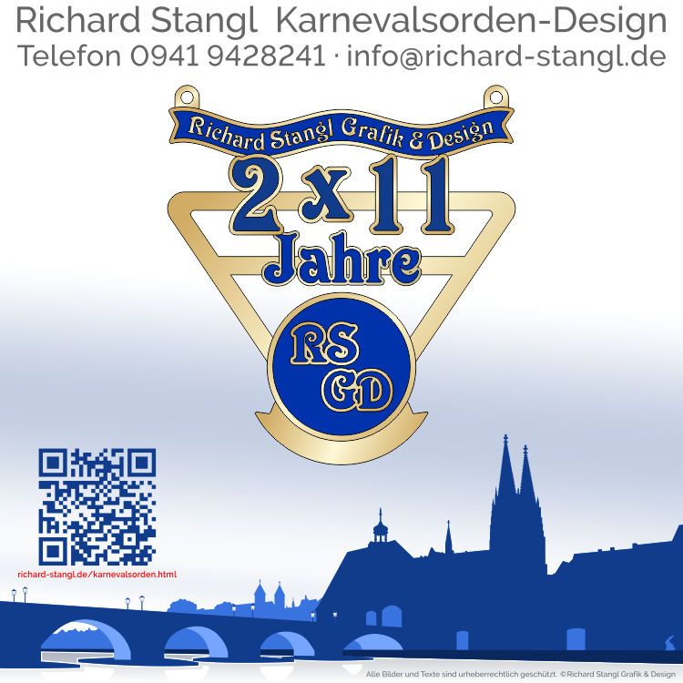Karnevalsorden Dreieck Gold 2x11 Individuelle Karnevalsorden Dreieck Gold 2x11