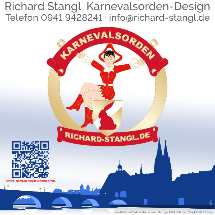 Karnevalsorden Gardemädchen sitzend Gold Rot Individuelle Karnevalsorden Gardemädchen sitzend Gold Rot