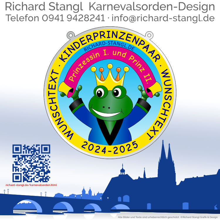 Karnevalsorden Kinderorden Frosch Individuelle Karnevalsorden Kinderorden Frosch