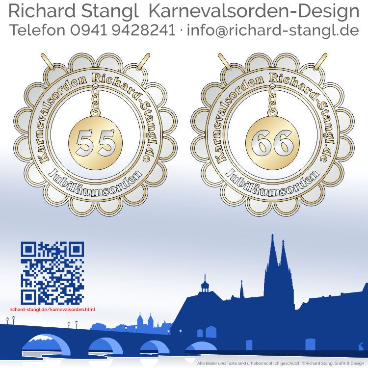 Karnevalsorden Anhänger 55 66 Individuelle Karnevalsorden Anhänger 55 66
