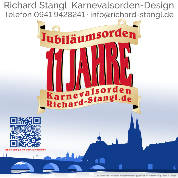 Karnevalsorden Jubilaeum 11 Jahre Individuelle Karnevalsorden Jubiläum 11 Jahre