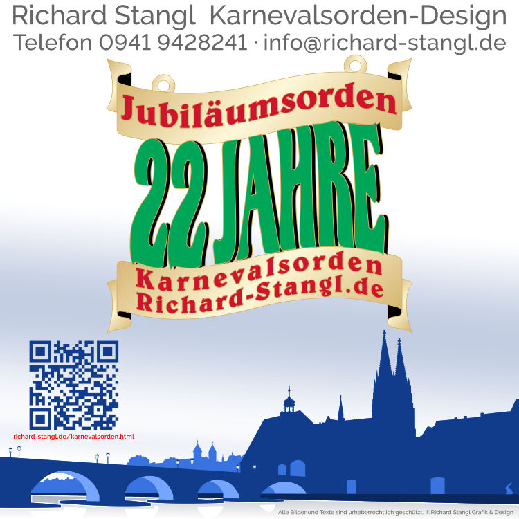 Karnevalsorden Jubiläum 22 Jahre Individuelle Karnevalsorden Jubiläum 22 Jahre