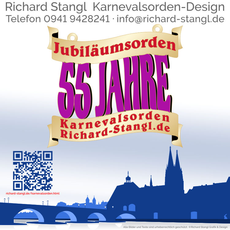 Karnevalsorden Jubiläum 55 Jahre Individuelle Karnevalsorden Jubiläum 55 Jahre