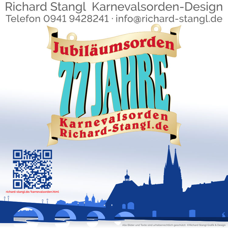 Karnevalsorden Jubiläum 77 Jahre Individuelle Karnevalsorden Jubiläum 77 Jahre
