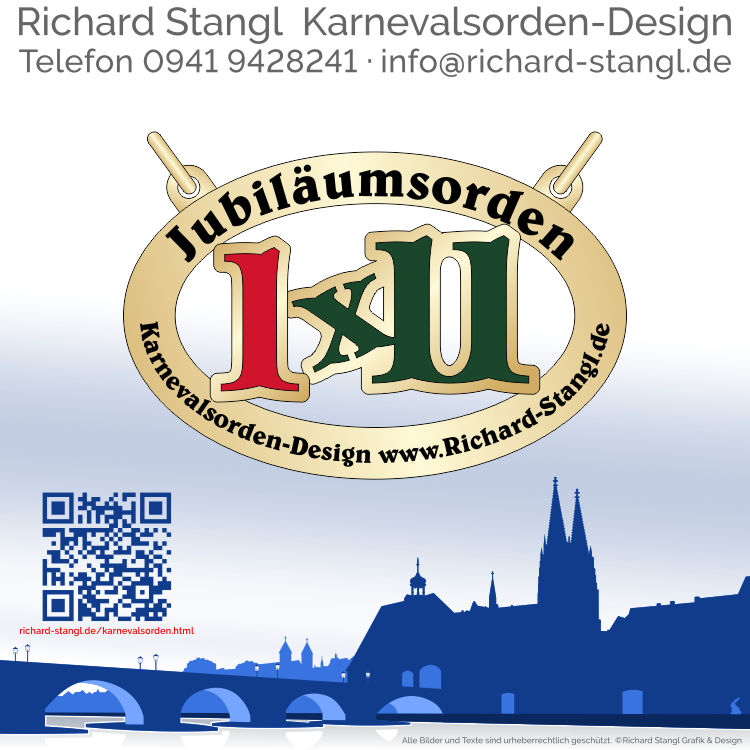Karnevalsorden Jubilaeum 1x11 Individuelle Karnevalsorden Jubilaeum 1x11