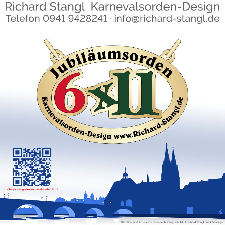 Karnevalsorden Jubilaeum 6x11 Individuelle Karnevalsorden Jubilaeum 6x11