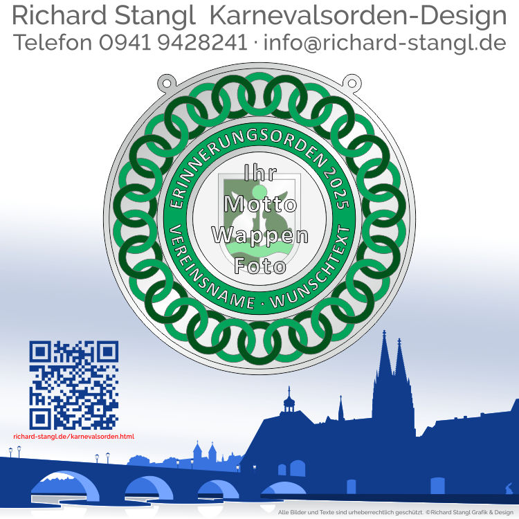 Karnevalsorden Ringe Grün Individuelle Karnevalsorden Ringe Grün