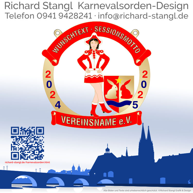 Karnevalsorden Garde Rot Weiß Individuelle Karnevalsorden Garde Rot Weiß