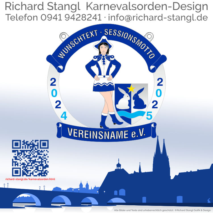 Karnevalsorden Garde Blau Weiß Individuelle Karnevalsorden Garde Blau Weiß