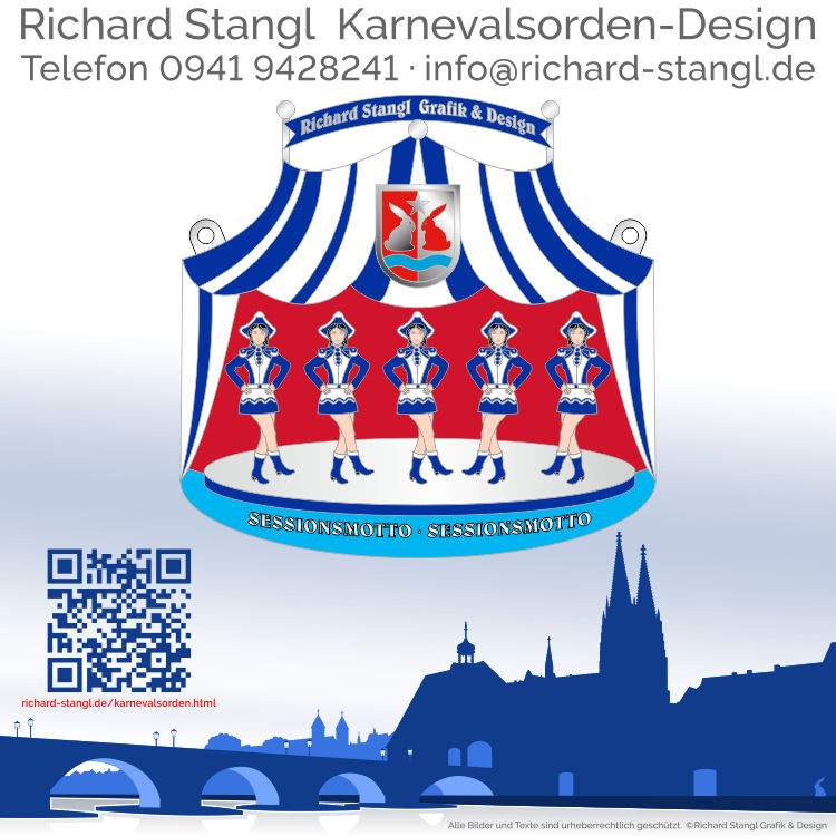 Karnevalsorden Zirkus Garde Rot Individuelle Karnevalsorden Zirkus Garde Rot
