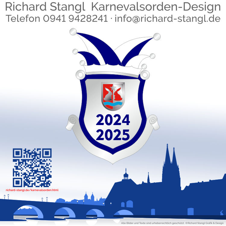 Karnevalsorden Wappenschild Silber Individuelle Karnevalsorden Wappenschild Silber