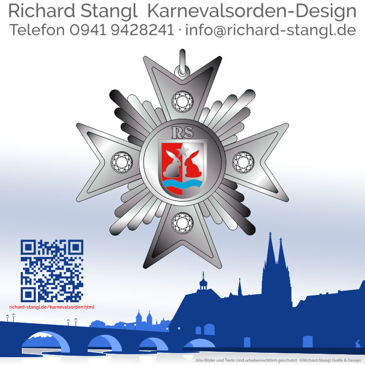 Karnevalsorden Ehrenkreuz Silber Individuelle Karnevalsorden Ehrenkreuz Silber