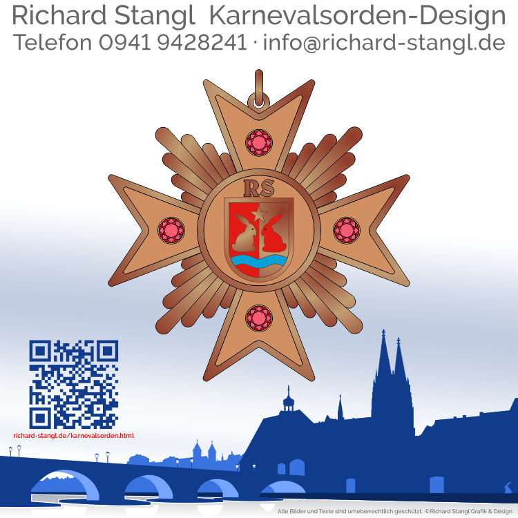 Karnevalsorden Ehrenkreuz Kupfer Individuelle Karnevalsorden Ehrenkreuz Kupfer