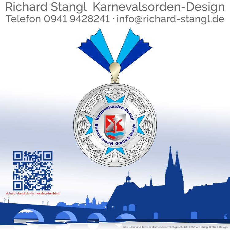 Karnevalsorden Lorbeerkreuz Silber Individuelle Karnevalsorden Lorbeerkreuz Silber