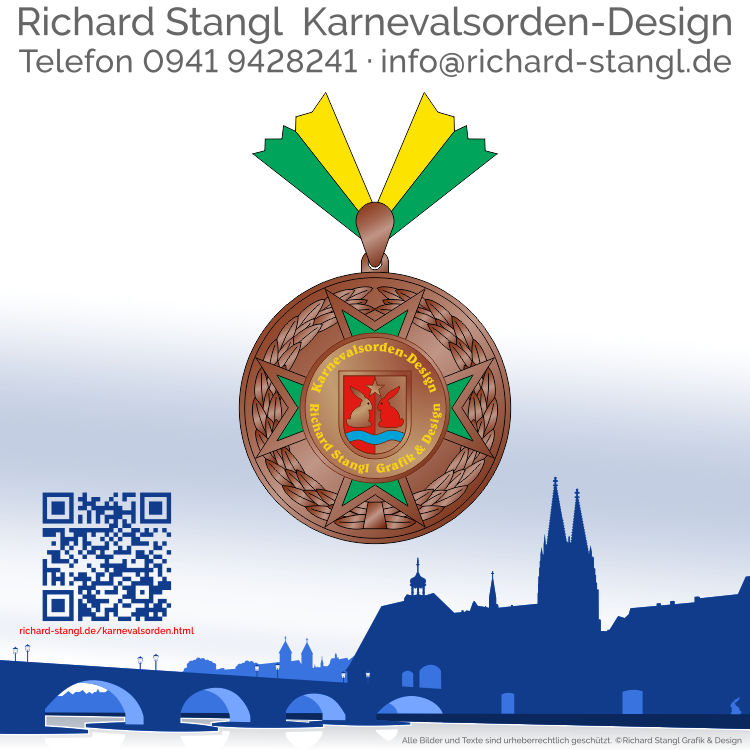 Karnevalsorden Lorbeerkreuz Altkupfer Individuelle Karnevalsorden Lorbeerkreuz Altkupfer