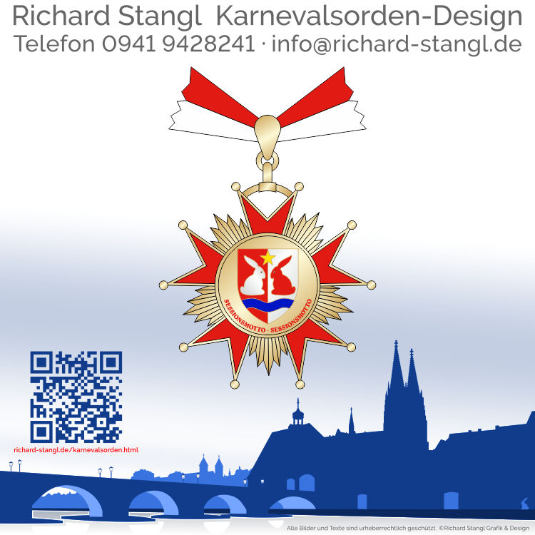 Karnevalsorden Ordensband Gold Individuelle Karnevalsorden Ordensband Gold