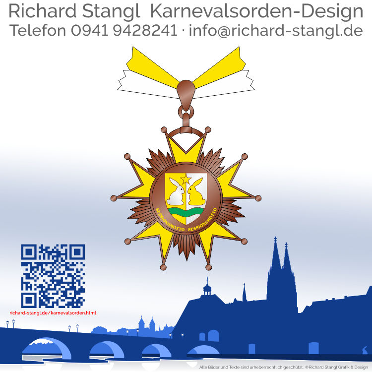 Karnevalsorden Ordensband Altkupfer Individuelle Karnevalsorden Ordensband Altkupfer