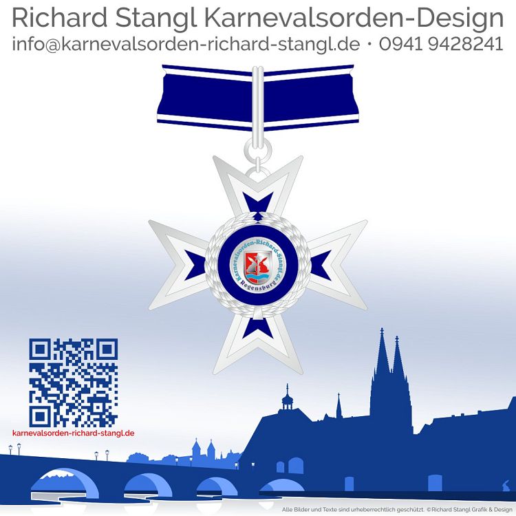 Karnevalsorden Ehrenkreuz Silber Individuelle Karnevalsorden Ehrenkreuz Silber