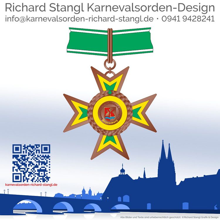 Karnevalsorden Ehrenkreuz Kupfer Individuelle Karnevalsorden Ehrenkreuz Kupfer