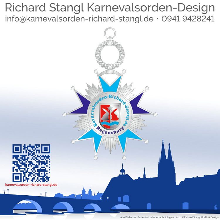 Karnevalsorden Stern Silber Individuelle Karnevalsorden Stern Silber