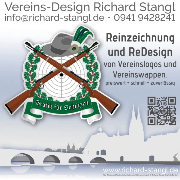 Richard Stangl Grafik und Design Angebot Reinzeichnung Vereinswappen.
